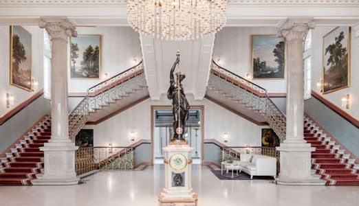 The Dolder Grand Hotel in Zurich Lobby Stairs