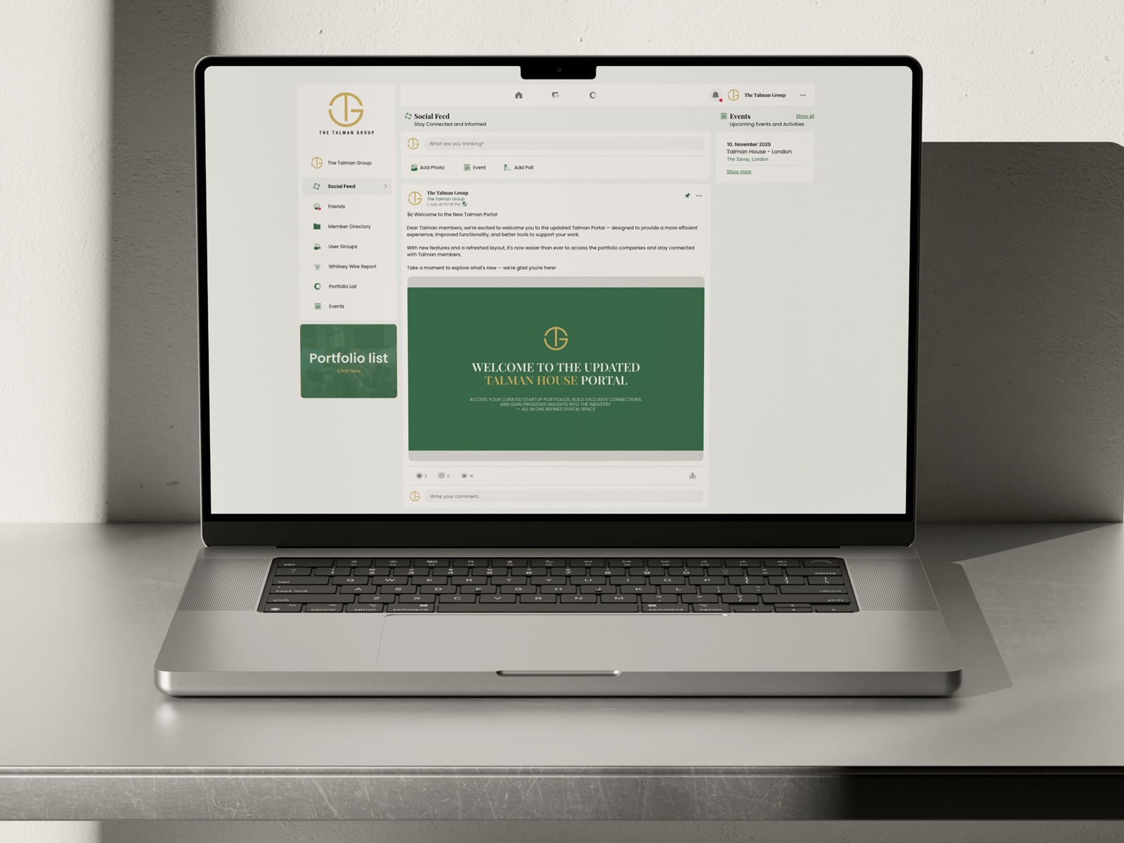 New Talman House Portal